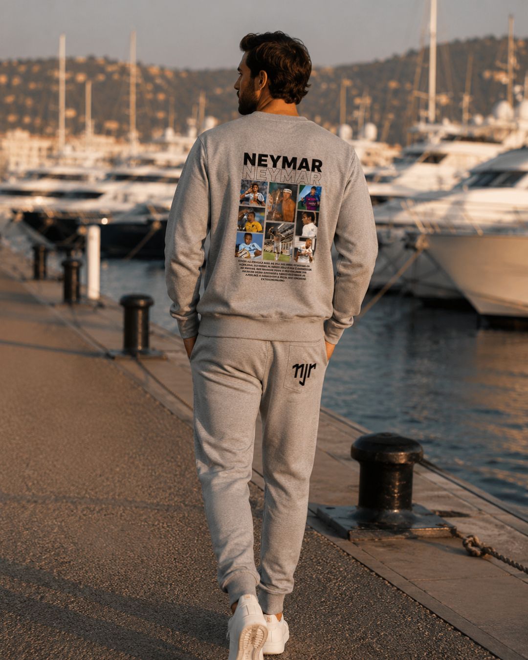 Conjunto Brasil Neymar Estampa Costas Com Calça Jogger Casual