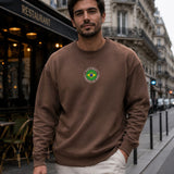 Moletom Brasil Made In Brazil Estampa Circular Costas Casual Urbano