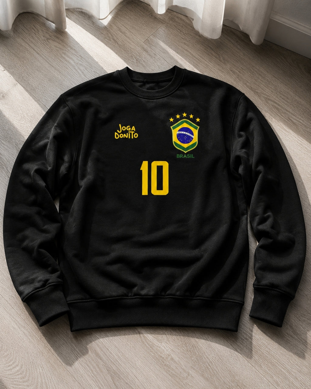 Moletom Brasil 10 Escudo Nacional Estilo Casual Esportivo Urbano