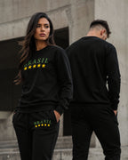 Conjunto Brasil Estampa Universitária Com Calça Jogger Urbano