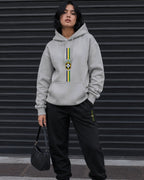 Conjunto Moletom Brasil Escudo Central Com Calça Jogger Casual