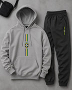 Conjunto Moletom Brasil Escudo Central Com Calça Jogger Casual